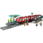 Lego city le tramway et la station du centre - ville 60423 lego - la bote