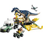 Lego jurassic world missions dinosaures : le camion de transport de l allosaure 76966 lego - la boite ...