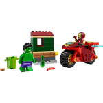 Lego marvel iron man avec une moto et hulk 76287 lego - la bote