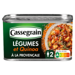 Lgumes et quinoa cuisins  la provenale cassegrain - la bote de 375g