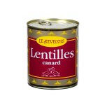 Lentilles cuisinés confit canard le revelois - la boite de 840 g Lentilles cuisinés confit canard le revelois - la boite de 840 g