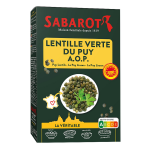 Lentilles vertes aop sabarot - le paquet de 450g Lentilles vertes aop sabarot - le paquet de 450g