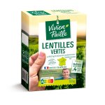 Lentilles vertes vivien paille - les 4 sachets de 125 g