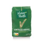 Lentilles vertes vivien paille - le paquet de 500 g