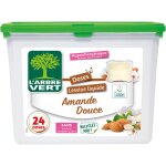 Lessive capsules hypoallergnique amande douce l'arbre vert - la boite de 24 doses