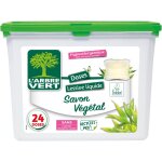 Lessive capsules savon vgtal l'arbre vert - la bote de 24 capsules