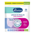Lessive en feuille l'eclatante dr beckmann - le paquet de 50 feuilles