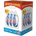 Lessive liquide active clean 120 lavages skip - le lot de 3 bidons