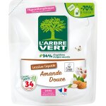 Lessive liquide amande douce hypollergnique ecolabel l'arbre vert - la recharge de 1. 53l