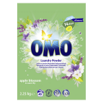 Lessive en poudre apple blossom omo - le pack de 2. 25kg