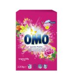 Lessive en poudre tropical lily & rose omo - le pack de 2. 25kg