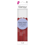 Lime  ongles double grain et 1 btonnet glamour paris - le lot de 24