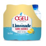 Limonade sans sucres ogeu - le pack de 6 bouteilles de 33cl
