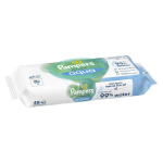 Lingettes bb aqua 99% d'eau harmonie pampers - le paquet de 48 lingettes