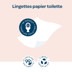 Lingettes bébé papier toilette hypoallergéniques peaux sensibles biolane - le paquet de 54 lingettes Lingettes bébé papier toilette hypoallergéniques peaux sensibles biolane - le paquet de 54 lingettes