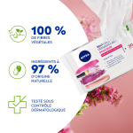 Lingette dmaquillante visage & yeux nivea - la paquet de 20 lingettes