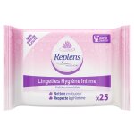 Lingettes intime nettoyantes hygine intime replens - le sachet de 25 lingettes