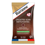 Lingettes soin nettoyantes entretien l'clat du cuir baranne - le paquet de 20 lingettes