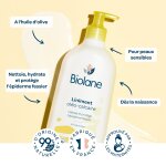 Liniment bb a l'huile d'olive olo - calcaire biolane - le flacon pompe de 300ml