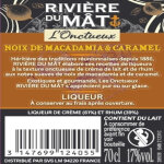 Liqueur l'onctueux noix de macadamia et caramel riviere du mat - la bouteille de 70cl
