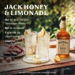 Liqueur de whisky honey jack daniel's - la bouteille de 1l