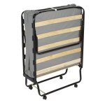 Lit pliant sur sommier  roulette - le lit de 76 x 188 cm