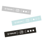 Lot de 3 elastiques fitness toplife