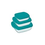 Plats  four verre rectangulaire 17x10 cm / 23x15 cm / 28x20 cm cook & store pyrex