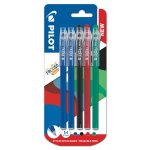 Lot de 5 stylos effaables avec gomme 0. 7mm