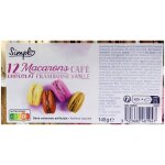 Macarons 4 saveurs assorties simpl - la barquette de 12 - 145g