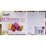 Macarons 4 saveurs assorties simpl - la barquette de 12 - 145g