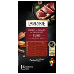 Magret de canard du sud - ouest fum fondant et bois labeyrie - la barquette de 14 tranches - 80g
