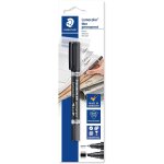 Marqueur permanent duo pointe fine et pointe large - noir staedtler - le marqueur Marqueur permanent duo pointe fine et pointe large - noir staedtler - le marqueur
