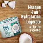 Masque capillaire hydratation eau de coco multi - usage 4 en 1 le petit marseillais - le pot de 370ml ...