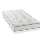 Matelas blanc À ressorts biconiques 90x190 cm prince - le matelas Matelas blanc À ressorts biconiques 90x190 cm prince - le matelas