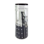 M�nag�re 24 pi�ces classic noire carrefour home - la m�nag�re