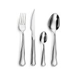 Mnagre 24 pices rouge en inox versailles carrefour home - la mnagre