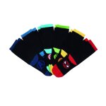 Mi - chaussettes garon noir t27 / 30 marvel - le lot de 6 paires de mi - chaussettes