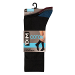 Mi - chaussettes homme noir coton t39 / 42 dim - le lot de 3 mi - chaussettes