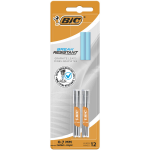 Mine criterium break resistant recharges 0, 7mm 2x6mines + 2 gommes bic - le lot de 2