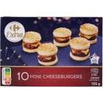 Mini cheeseburgers carrefour extra - la boite de 10 - 155g