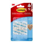 Mini - crochet transparent enlevable command - le sachet de 6 crochets Mini - crochet transparent enlevable command - le sachet de 6 crochets
