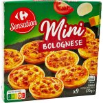 Mini pizzas bolognaise carrefour - la boite de 9 - 270g Mini pizzas bolognaise carrefour - la boite de 9 - 270g