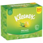 Mouchoirs 3 epaisseurs balsam aloe vera et vitamine e fsc kleenex - le lot de 3 + 1 Mouchoirs 3 epaisseurs balsam aloe vera et vitamine e fsc kleenex - le lot de 3 + 1