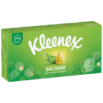 Mouchoirs 3 epaisseurs balsam aloe vera et vitamine e recyclable kleenex - la boîte de 64 mouchoirs Mouchoirs 3 epaisseurs balsam aloe vera et vitamine e recyclable kleenex - la boîte de 64 mouchoirs