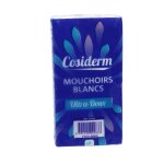 Mouchoirs blancs ultra - doux jetable cosiderm - l'tui