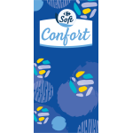 Mouchoirs confort 4 epaisseurs ultra resistant fsc carrefour soft - les 24 paquets de 9 mouchoirs