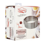 Moule extensible rond 16 - 30 cm acier inoxydable menastyl - le cadre