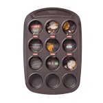 Moule  muffins mtal rectangulaire 26x20 cm revtement anti - adhsif asimetria pyrex - le moule  muffins ...