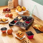 Moule  mini cake aluminium rectangulaire 25x8 cm revtement anti - adhsif creabake diy tefal - le lot ...